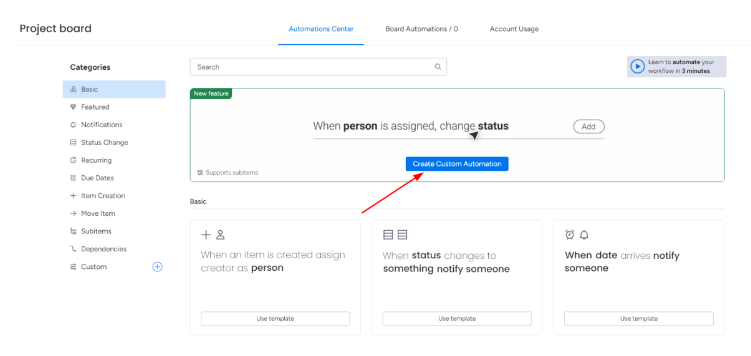 Automations screenshot