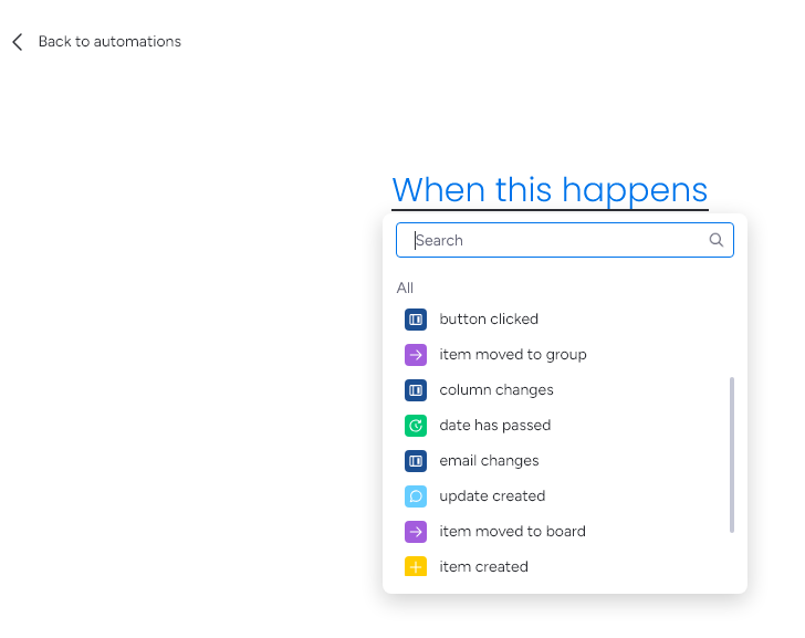 Automations screenshot